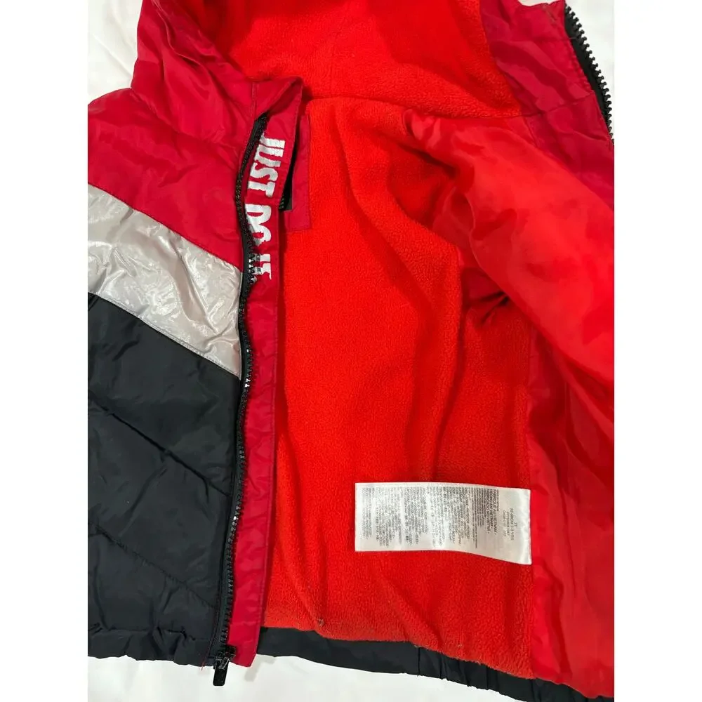 Boys Nike Hooded Coat Size 3T Red